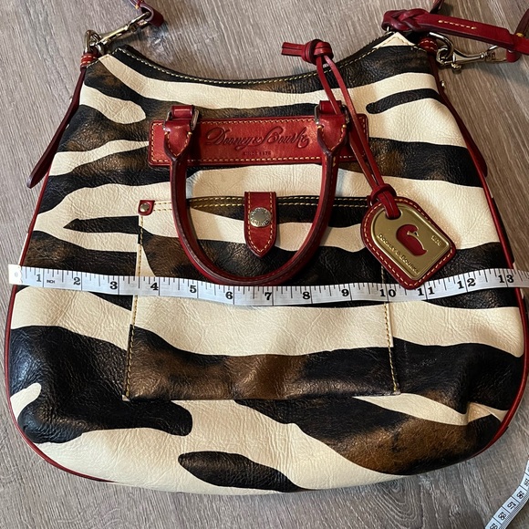 Dooney & Bourke Zebra Print Crossbody Bag with Red Accents - Picture 3 of 11